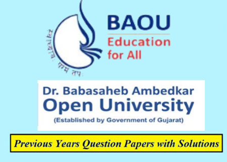 Dr Babasaheb Ambedkar Open University Previous Question Papers