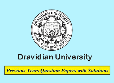 Dravidian University Previous Question Papers