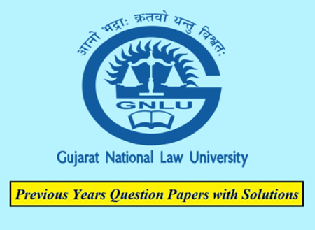 Gujarat National Law University Previous Question Papers