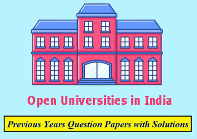 Open Universities in India Question Papers