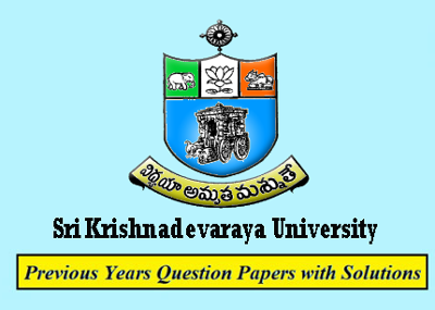 Sri Krishnadevaraya University Model Question Papers