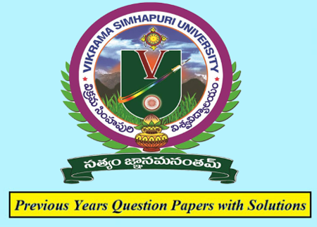 Vikrama Simhapuri University Solution Papers