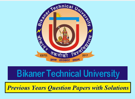 Bikaner Technical University Previous Question Papers
