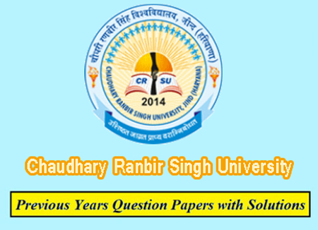 Chaudhary Ranbir Singh University Previous Question Papers