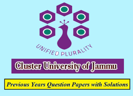 Cluster University of Jammu Previous Question Papers