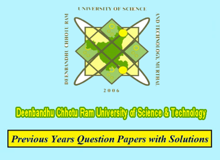 Deenbandhu Chhotu Ram University Previous Question Papers