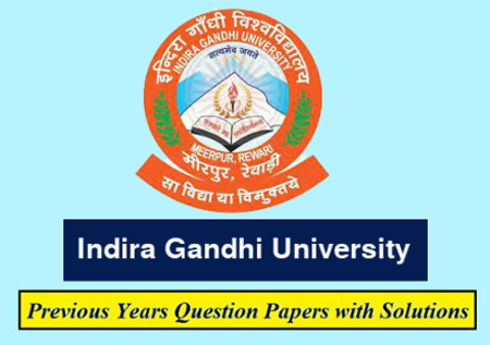 Indira Gandhi University Previous Question Papers