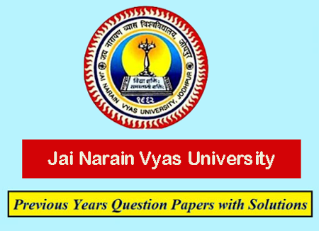 Jai Narain Vyas University Previous Question Papers