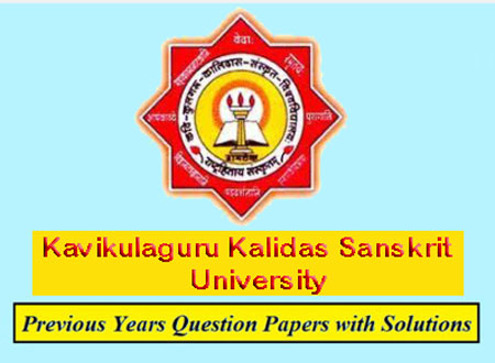 Kavikulaguru Kalidas Sanskrit University Previous Question Papers