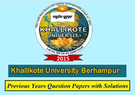 Khallikote University Berhampur Previous Question Papers