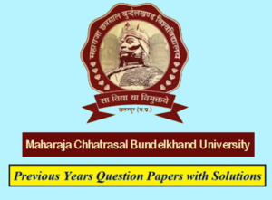 Maharaja Chhatrasal Bundelkhand University Previous Question Papers ...