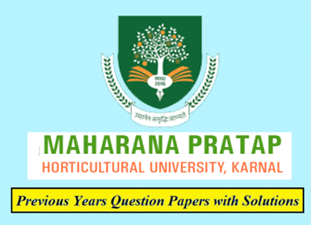 Maharana Pratap Horticultural University Previous Question Papers