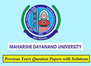 Maharshi Dayanand University Previous Question Papers | Download MDU ...