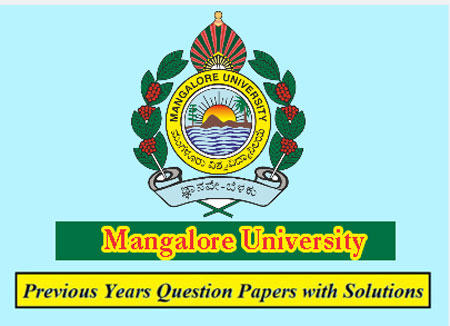 Mangalore University Previous Question Papers