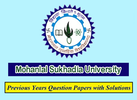 Mohanlal Sukhadia University Previous Question Papers