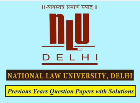 National Law University Delhi Previous Question Papers