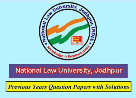 National Law University Jodhpur Previous Question Papers