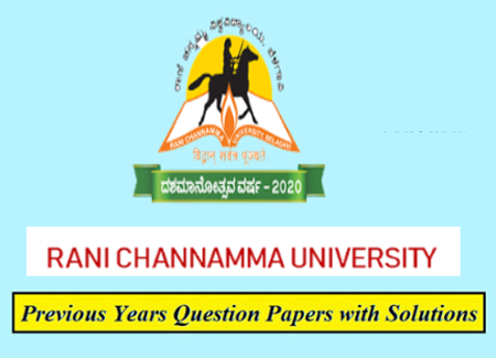Rani Channamma University Belagavi Previous Question Papers