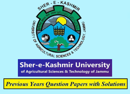 SKUAST-Jammu University Previous Year Papers