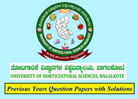 University of Horticultural Sciences Bagalkot Previous Question Papers