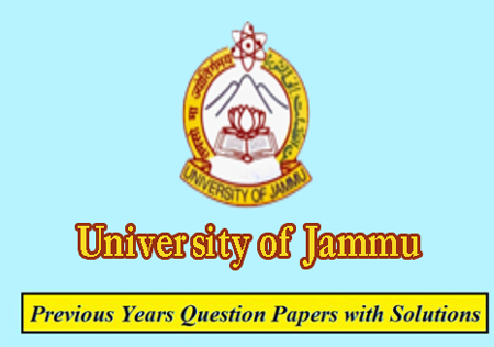 University of Jammu Previous Question Papers