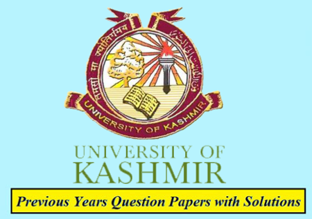 University of Kashmir Previous Question Papers