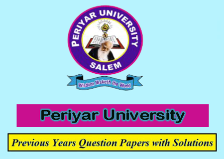 Periyar University Previous Question Papers