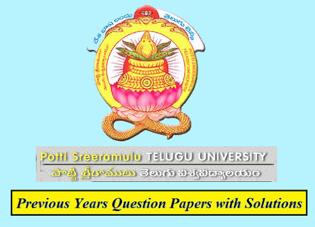 Potti Sreeramulu Telugu University Previous Question Papers