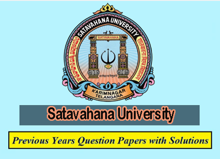Satavahana University Previous Question Papers