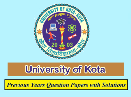 University of Kota Previous Question Papers