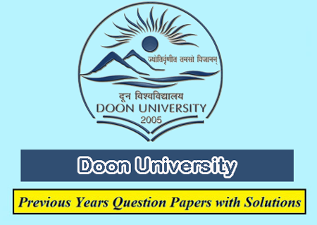 Doon University Previous Question Papers