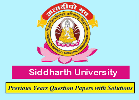 Siddharth University Previous Question Papers