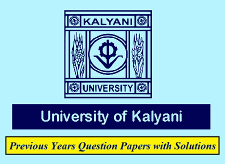 University of Kalyani Previous Question Papers