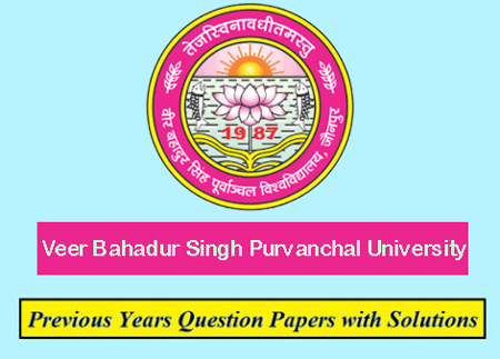 Veer Bahadur Singh Purvanchal University Previous Question Papers