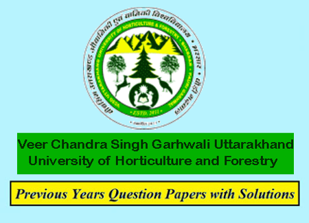 Veer Chandra Singh Garhwali Uttarakhand University of Horticulture and Forestry
