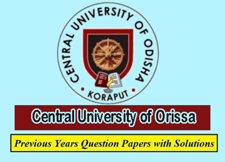 Central University Of Odisha Previous Question Papers