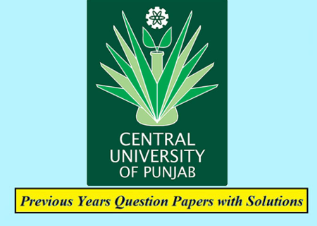 Central University of Punjab Previous Question Papers