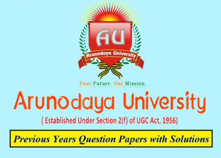 Arunodaya University (AU) Solved Question Papers