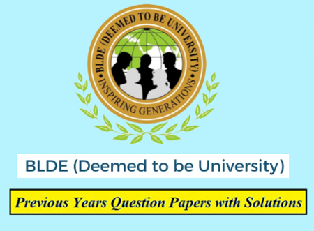 BLDE University Previous Question Papers