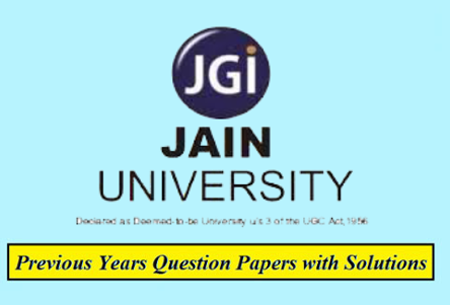 Jain University Previous Question Papers