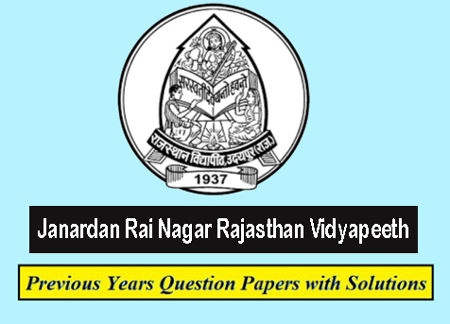 Janardan Rai Nagar Rajasthan Vidyapeeth Previous Question Papers