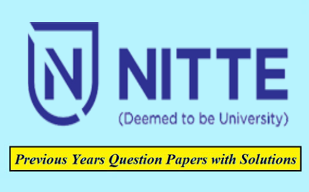NITTE Mangaluru University Previous Question Papers