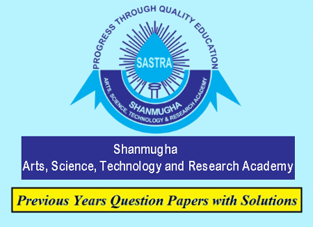 SASTRA University Previous Question Papers