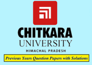 Chitkara University (CU) Solved Question Papers Download PDF ...
