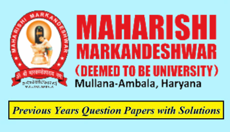 Maharishi Markandeshwar University Mullana